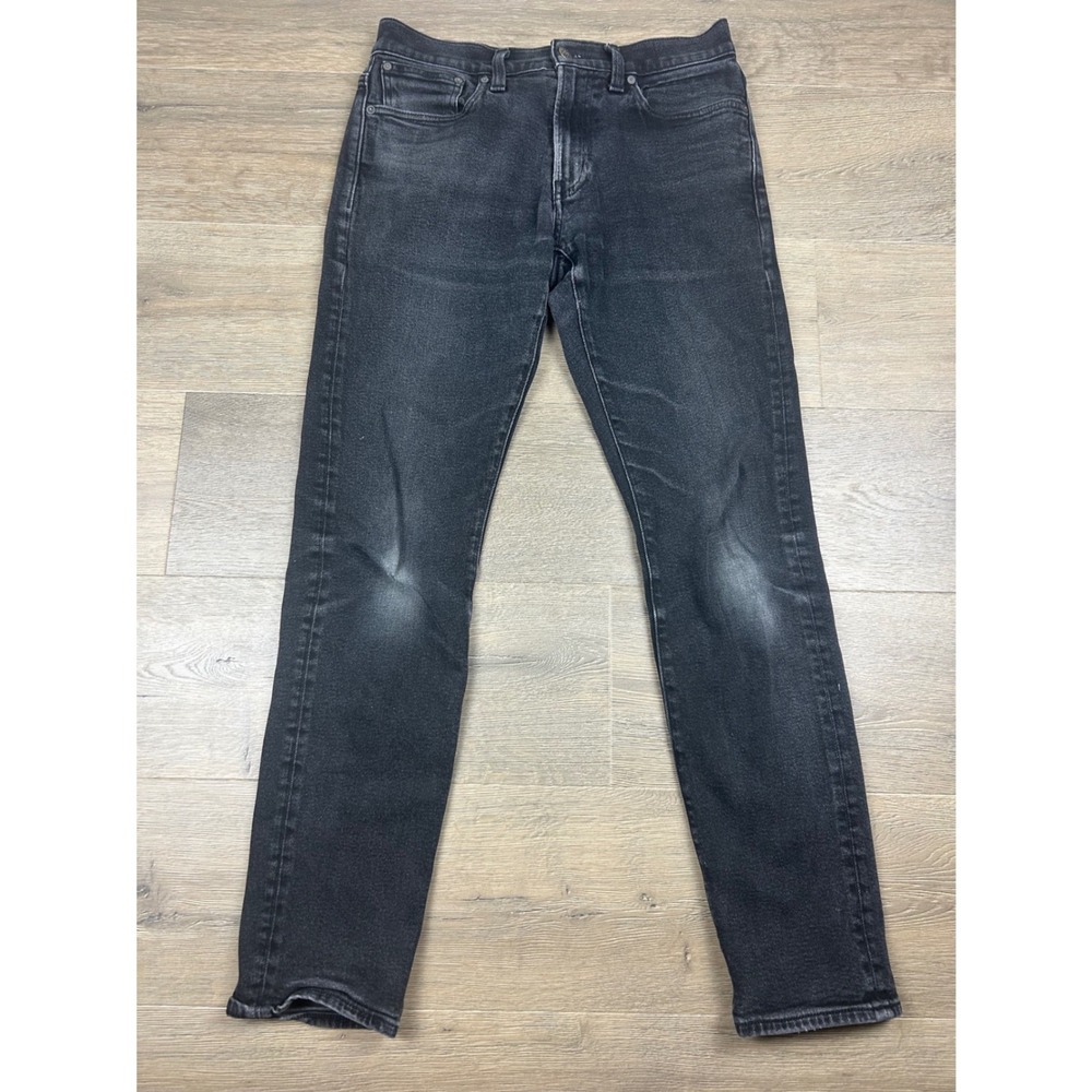 Madewell Mens Slim Jeans Washed Black Denim Pants 30x32